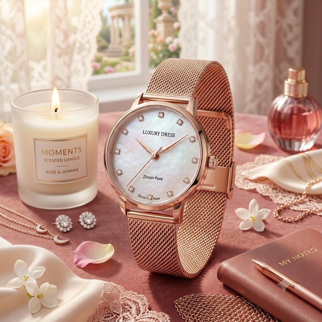 1782698389785 ساعة نسائية ستيل ناعمة (Elegant Chain Watch) - الصورة 1