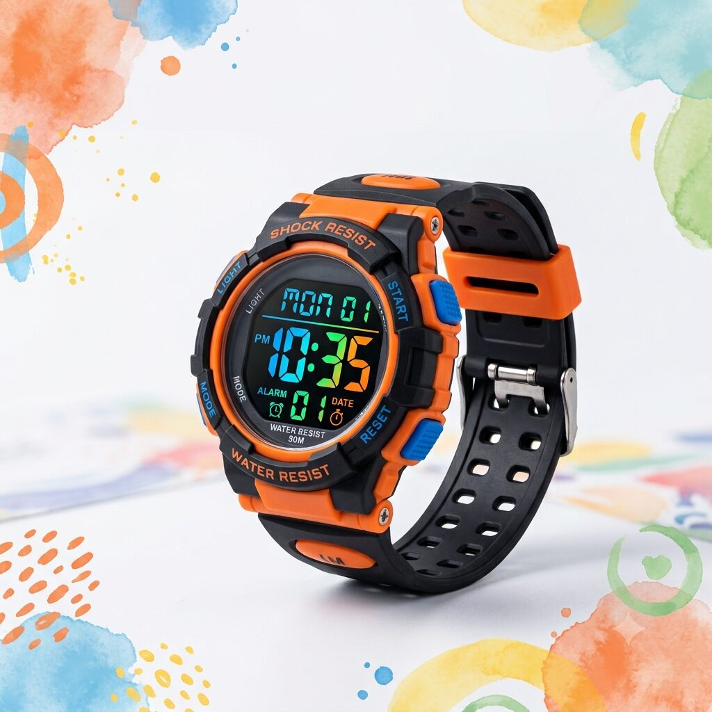1782699115885 ساعة رقمية رياضية مضيئة للاطفال (Digital Sports Watch) - الصورة 1