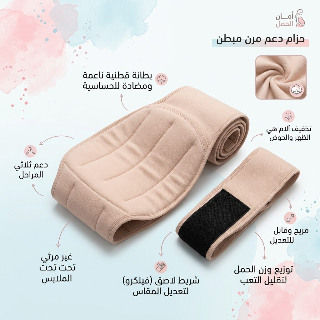 1782767321854 حزام دعم مرن مبطن (Cushioned Maternity Support Band) - الصورة 1