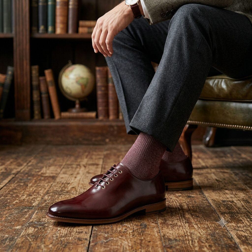 1782772164292 حذاء أكسفورد كلاسيكي بروغ (Men's Leather Oxford Brogue Shoes) - الصورة 1