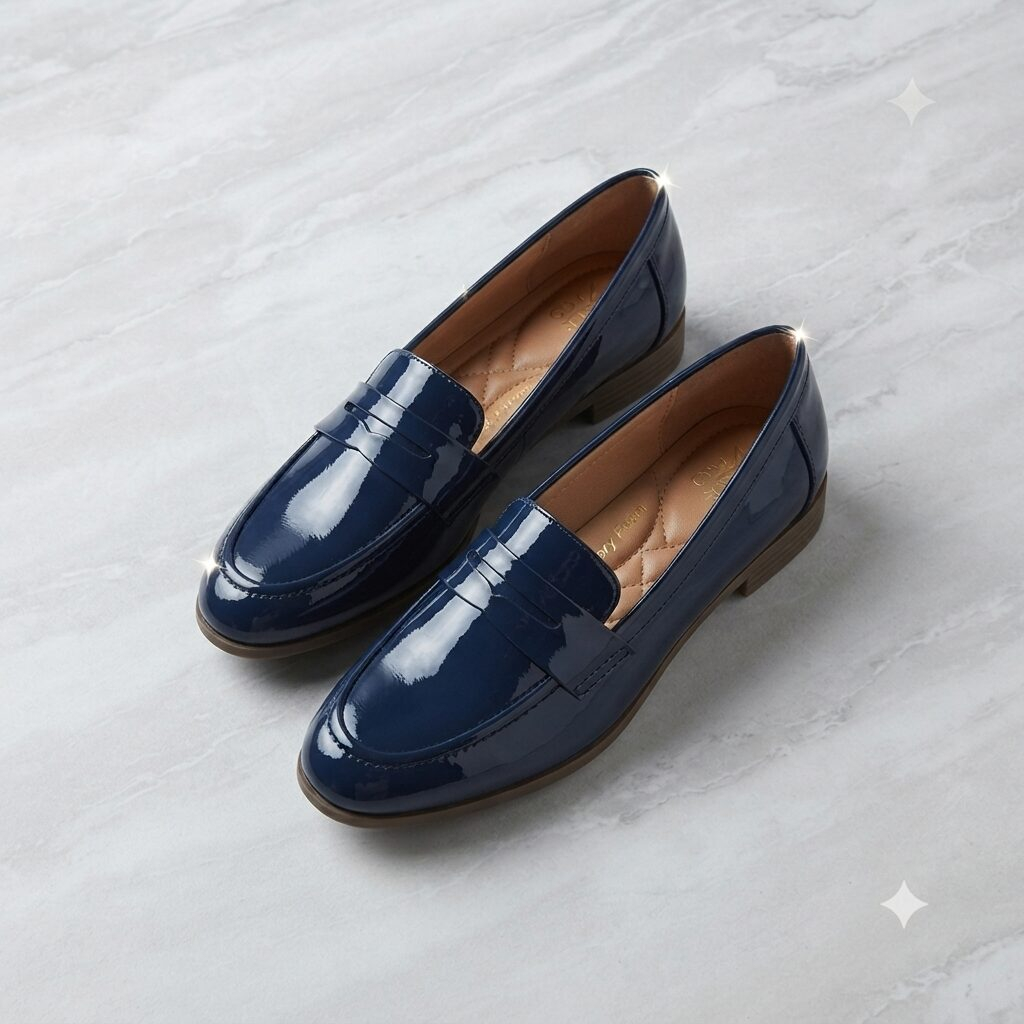 1783024769762 حذاء لوفر رسمي بلمعة فاخرة (Women's Classic Patent Loafers) - الصورة 1